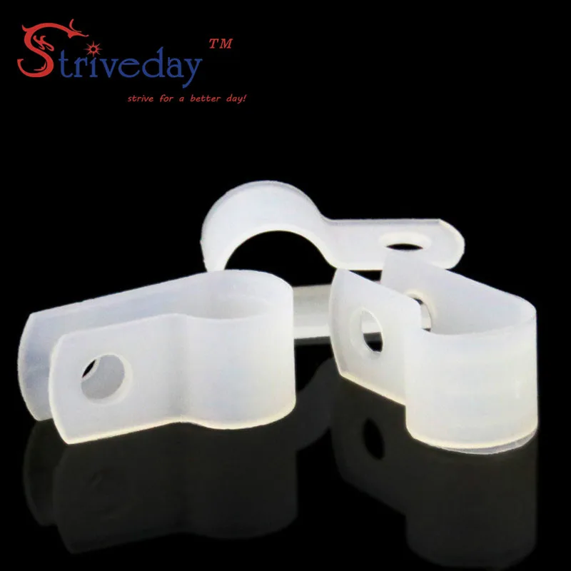 

100pcs/bag White Type R Line deduction Wiring Accessories Type R Line Card Clamps 8.4mm Cable retention Clips