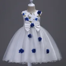 Новые модные рождественские платья принцессы для девочек праздничная одежда бальное платье для девочек стиль до колена для детей от 3 до 12 лет