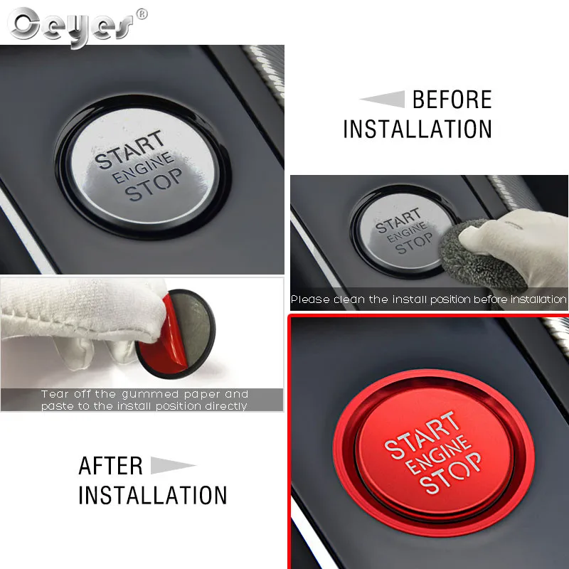 Car Start Engine Button Key Ring for AUDI (32)