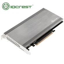 IOCREST Dual M.2 porte NVMe a PCIe 3.0x16 Mining Riser Controller supporto scheda madre Non biforcazione Chipset Asmedia2824