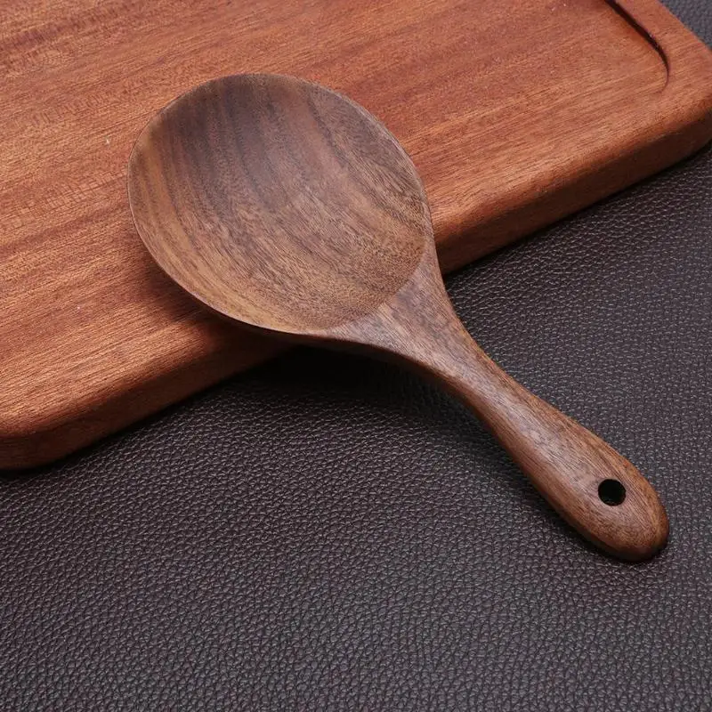 Натуральная деревянная антипригарная Лопата сковорода ложка для риса кухонный инструмент лопатка для риса кухонная посуда