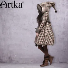 Женское теплое Стеганое пальто ARTKA длинное повседневное