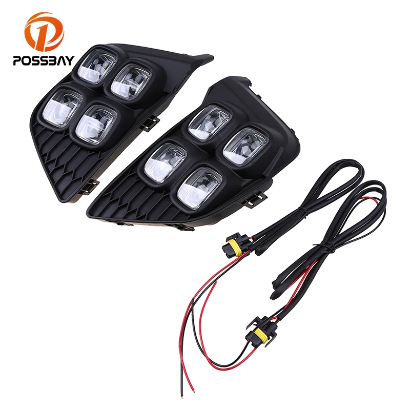 

POSSBAY Low Power Consumption and Waterproof LED Daytime Running Lights For Honda Fit/Jazz MK3 2014-2017