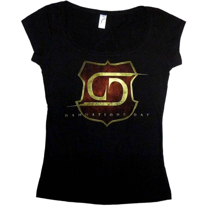 Damnations Day European Tour Ladies Scoop Neck Shirt S M L Girls Womens T-Shirt Damnations Day European Tour Ladies Scoop Neck Shirt S M L Girls Womens T-Shirt