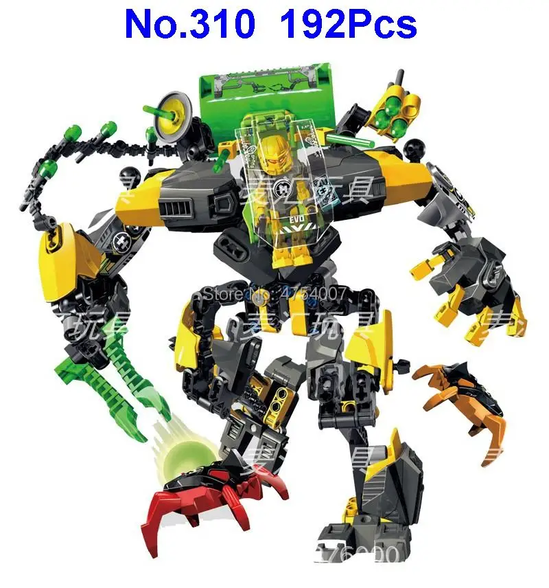 

310 192pcs hero factory 6 star soldier evo xl machine robot 44022 building block Toy