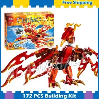 

172pcs Flinxs Ultimate Phoenix Fire Flying Wing Tail 10351 Model Building Blocks Sets Children Gifts sets Compatible With Lago