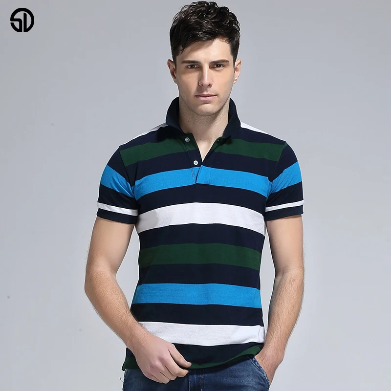 Summer Mens Polo Shirts Slim Fit Thin Camisa Masculina Polos Male