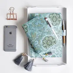 Винтаж цветочный Art Модные Изящные крышка ткани hobonichi Стиль Обложка журнала A5 A6 костюм для Стандартный A5/A6 установлены Бумага книги