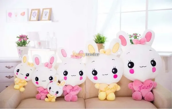 Fancytrader 35'' 90cm Giant Lovely Plush Soft Stuffed Cute Dress Heart Rabbit Bunny, 2 Colors, Free Shipping FT50883 (7)