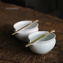 WIZAMONY Цзиндэчжэнь Drinkware Чай чашки Чай горшок Чай комплект Чай чаша для зеленый Чай Керамика ярмарка кружка кунг-фу Чай чашки китайский фарфор