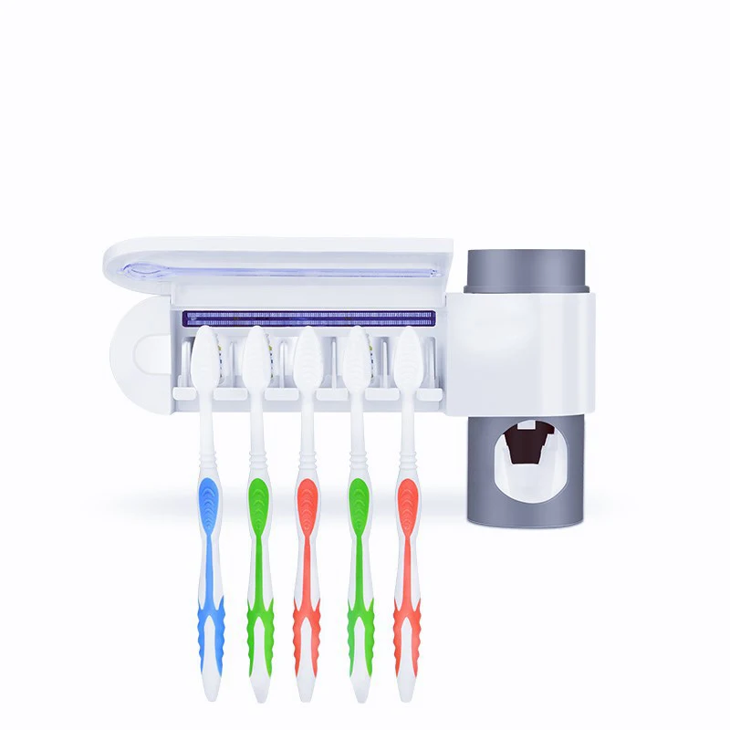 

Disinfect tooth brush stand ultraviolet disinfection squeezer automatic drying sterilizer wall hanging holder for toothbrush