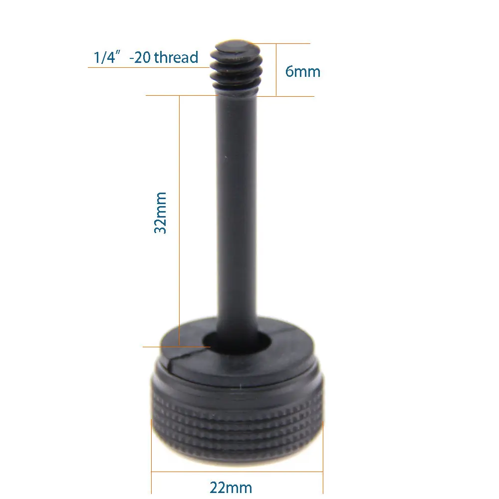 Thumb Screw 14-20 Thread 38cm Length with Plastic Nut for DJI OSM Extended Arm (1)