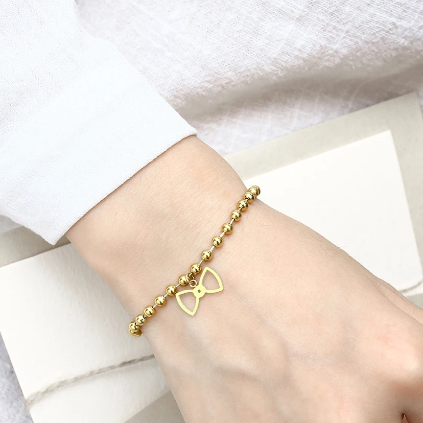 Лук тип личности jewelry талисманы цепи бусины подвеска золотой браслет