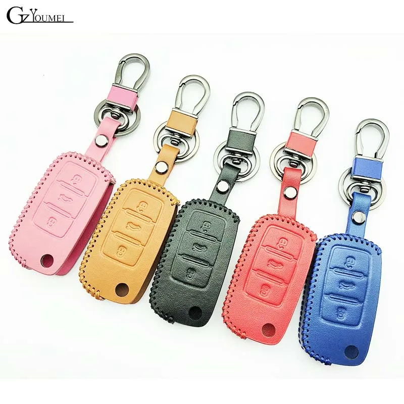 Чехол для ключей автомобиля Volkswagen VW Passat CC POLO Golf GTI jetta tiguan Gol CrossFox Plus Eos Scirocco Beetle