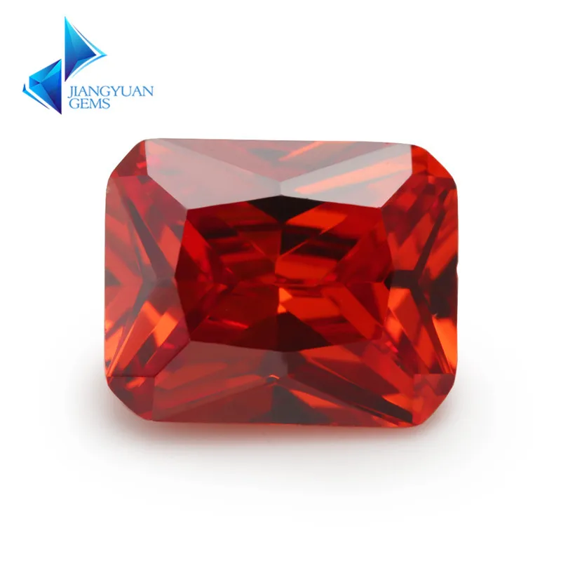 

Size 4*6~13*18mm Octangle Shape 5A+ Orange CZ Stone Synthetic Gems Cubic Zirconia For Jewelry