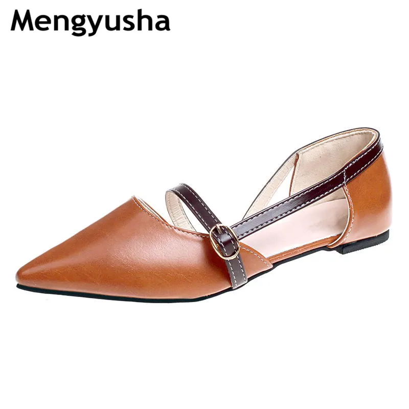 

2018 spring and summer new pointed flat with single shoes female wild flat shoes student shoes Peas shoes