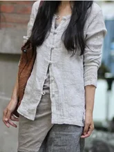 Product release in the summer of 2015, 100% cotton linen ms leisure original shirt design loose big yards