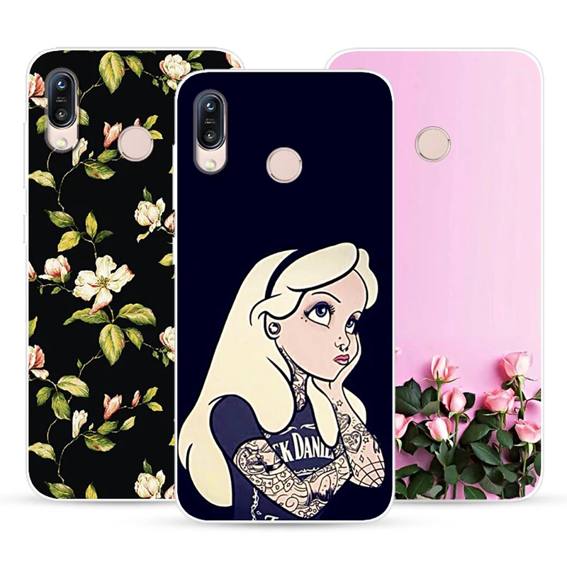 Case For Asus Zenfone Max M1 ZB555KL Transparent Printing Drawing Silicone Phone Cover Pro ZB601KL |