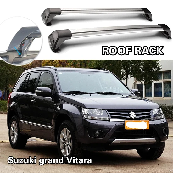 Для Isuzu MU-X SUBARU Outback 2007- Suzuki Grand Vitara автомобиль лысый раздел немой раздел поперечный бар нагрузки алюминиевый сплав - Цвет: Grand Vitara