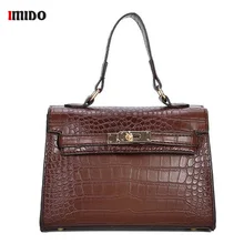 Женская сумка из крокодиловой кожи, модная дизайнерская маленькая сумочка из кожи аллигатора, кошелек для женщин, винтажные сумки через плечо