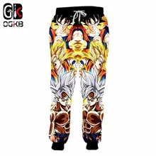 OGKB новые мужские забавные штаны Harajuku с принтом Сон Гоку 3D спортивные штаны шаровары для бега Мужская спортивная одежда для хип-хопа длинные штаны со шнурком