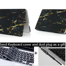 Мраморный чехол для ноутбука MacBook Air 13 A1466 Pro retina 11 12 13 15 touch bar shell для mac book New Air 13 A1932+ чехол для клавиатуры