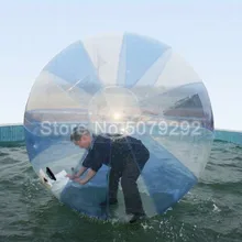 2 м Диаметр надувной водный шар Зорб для человека TPU Materia хомяк шар с молнией прозрачный воздушный шар/надувной шар для ходьбы по воде