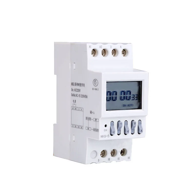 

Automatic Factory School Bell Controller Control Instrument 40 Groups Din Rail Microcomputer Timer Time Switch Relay NKG-5