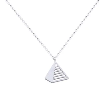 3D Pyramid Simple Necklace That Ankh Life Womens Necklaces Jewelry Necklaces