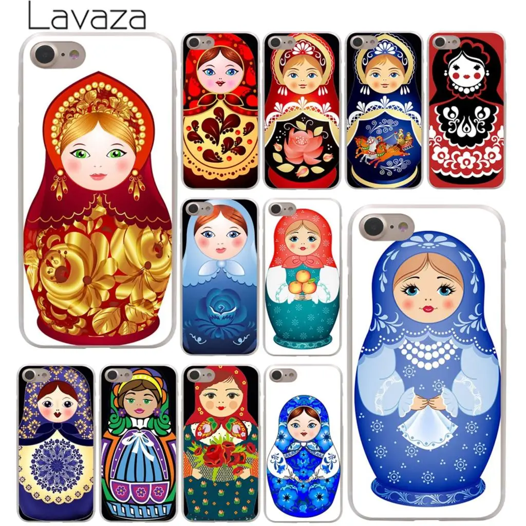 

Lavaza Russian dolls Flower Hard Phone Cover Case for Apple iPhone X XR XS Max 6 6S 7 8 Plus 5 5S SE 5C 4S 10 Cases 7Plus 8Plus
