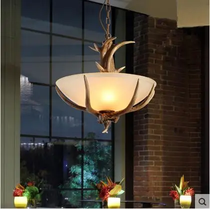 2017 American country antler creative restaurant bar lamp Nordic European retro entrance aisle garden FG750