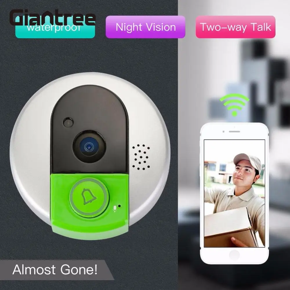Giantree HD видео домофон Интерком дверной звонок камера монитор телефона ip-камера сигнализация мониторинг движения дверной звонок с функцией ночного видения