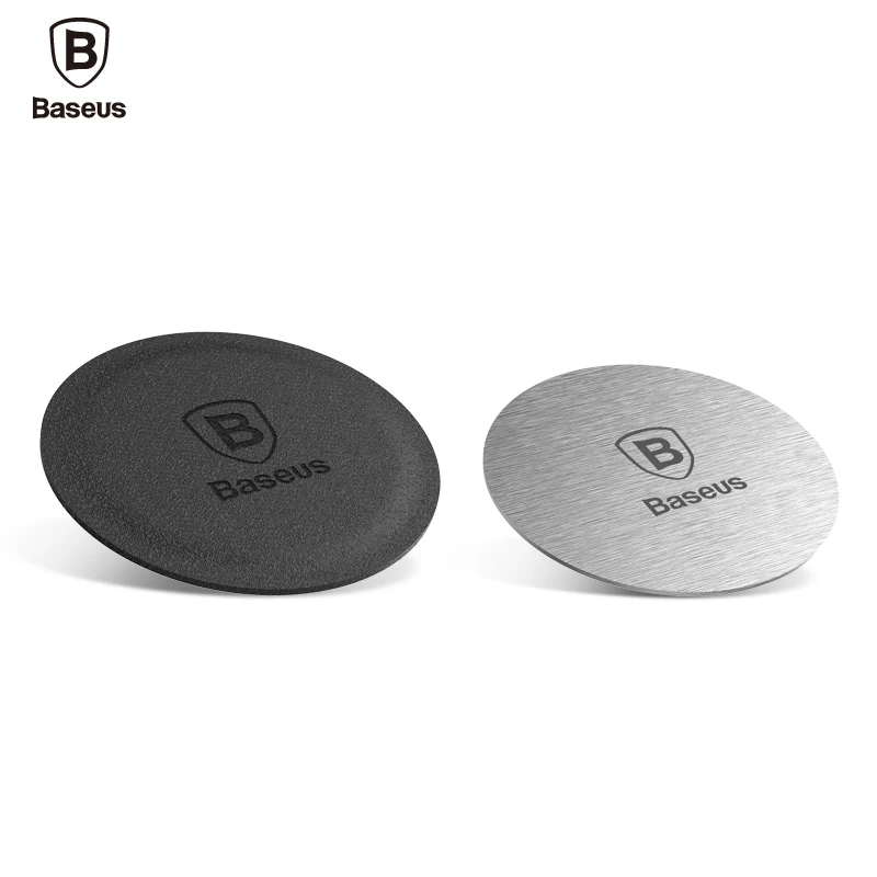 2pcs/Lot Baseus Disk For Car Phone Holder Metal & Leather Iron