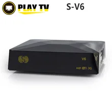 S-V6 DVB-S2 Digital Satellite Receiver with 2 USB port Support Xtream NOVA Wheel TV Youtube USB Wifi card sahring MGCAMD DVB S2