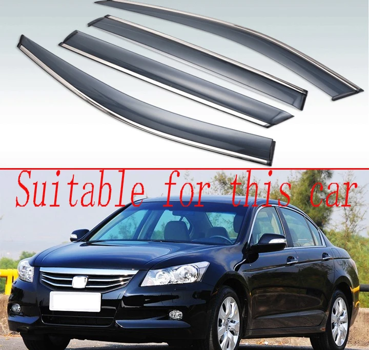 4 шт. пластиковые наружные дефлекторы для окна Honda Accord 2008-2012 | Автомобили и