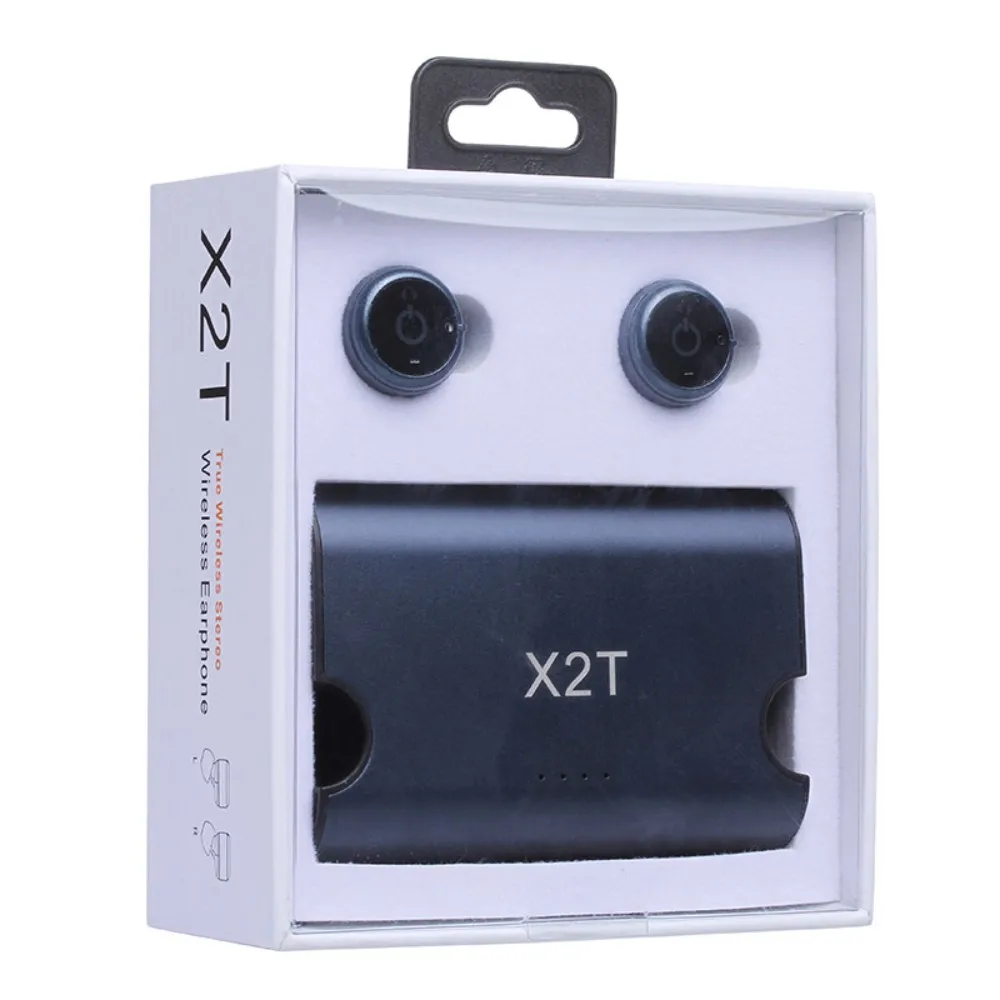 

EWa Portable True Wireless Earbuds TWS X2T Mini Headphone Bluetooth 4.2 Earphone 1500mAH Charger Box for iphone and Andriods