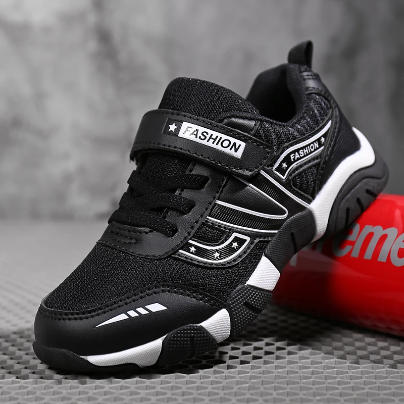 

Kid's Sneakers Boys Walking Shoes Children Outdoor Shoes Waterproof Leather/Mesh Sports Running Shoes