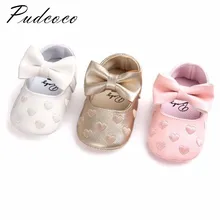 Pudcoco Фирменная Новинка для маленьких девочек обувь ребенка бантом мягкая подошва новорожденных Prewalker кроссовки новорожденных