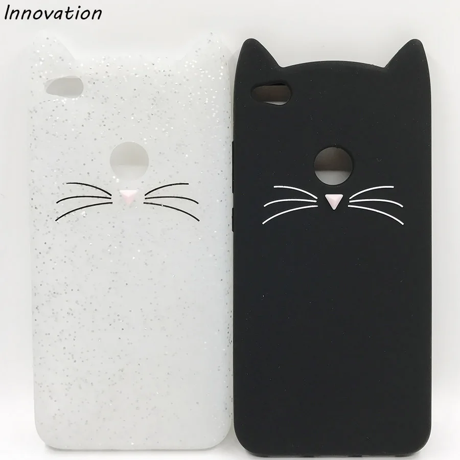 

Innovation 3D Cartoon Cute Bearded Mustache Cat Case For Capa Huawei P9 Lite Soft Silicone Phone Cover For Huawei Ascend P9 Lite
