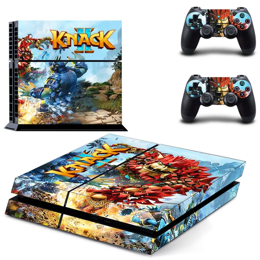 Наклейка из кожи для PS4 Playstation 4 консоль + 2 контроллера | Электроника
