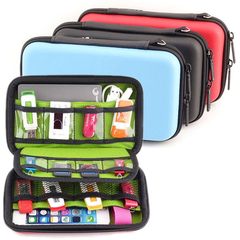 

YUNAI External Battery USB Flash Drive Earphone Digital Gadget Pouch Travel Storage Bag For Laptop Accessories Bags