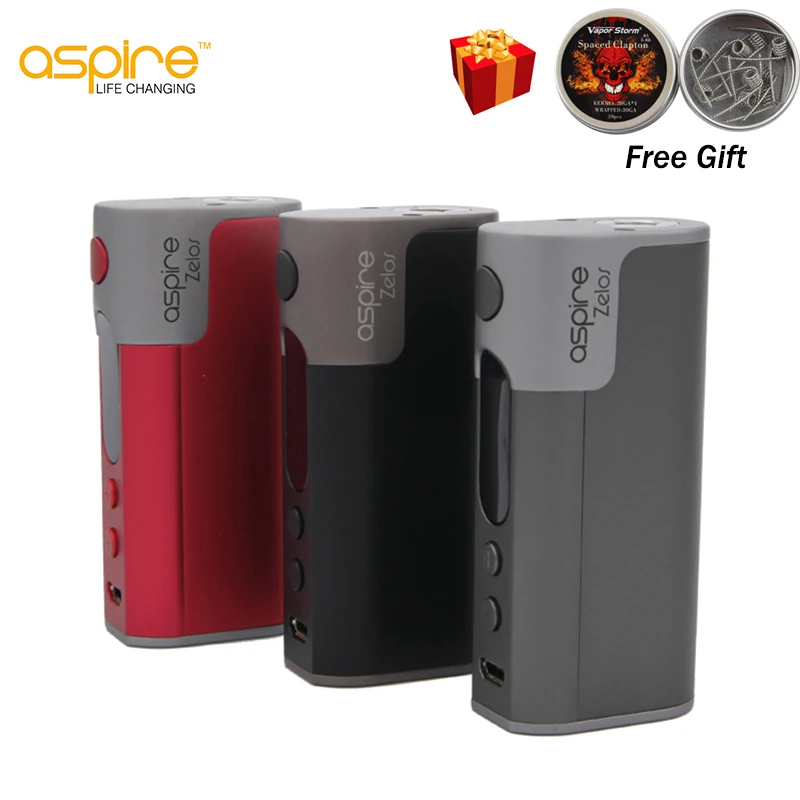 Original Aspire Zelos 50W Box Mod 2500mAh Battery Electronic Cigarette