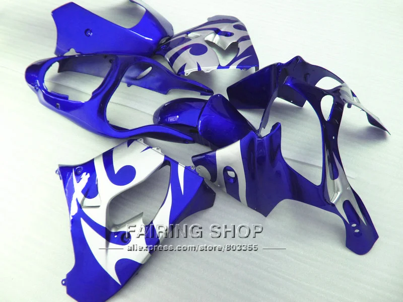 

Silver flames Fairings kits For Kawasaki Ninja zx9r fairing kit 2000 2001 zx-9r 00-01 ( 100%Abs plastic ) Ems free xl103