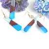 gifts for women earrings jewelry Fashion retro wood resin , hand-made features of natural grain, factory wholesale. ► Photo 2/6