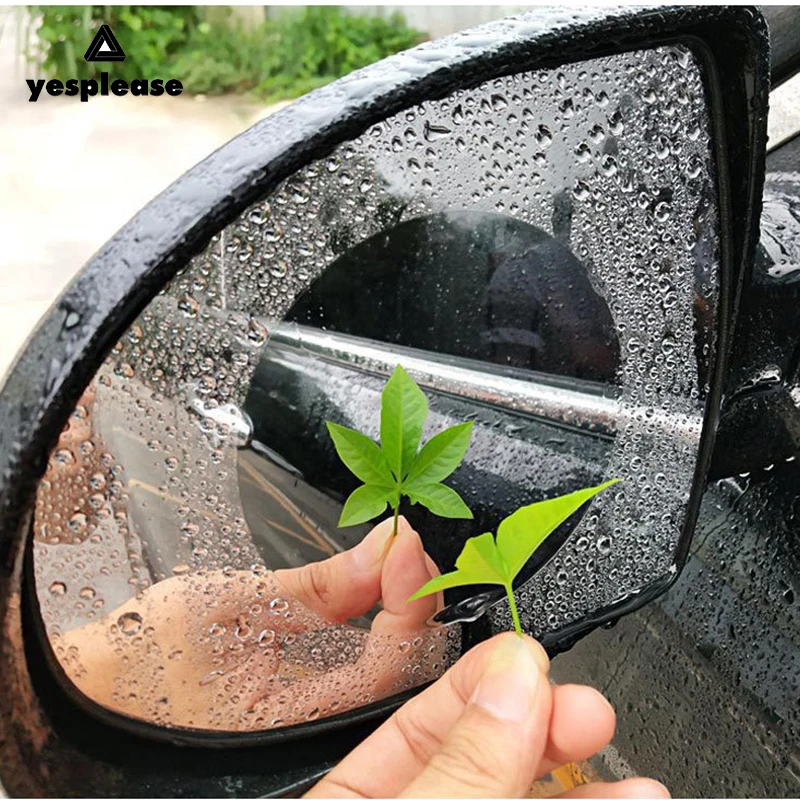 

Yesplease Auto Accessories 2PCS Car Rearview Mirror Protective Film Anti Fog Window Clear Rainproof Rear View Mirror Protective