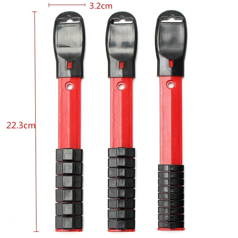 3PCS 1/4'' 3/8'' 1/2'' Socket Rack Holders Self Organizer Rail Rack Tray Storage Plastic