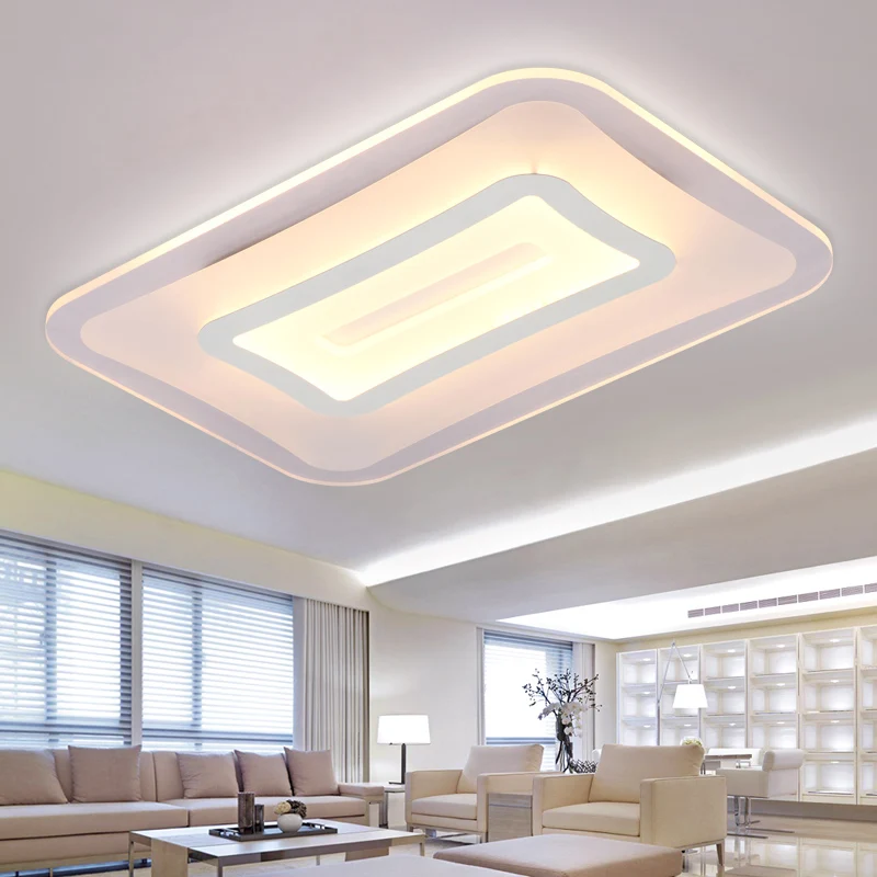 

LED Nordic Acrylic Iron Rectangle DImmable LED Lamp.LED Light.Ceiling Lights.LED Ceiling Light.Ceiling Lamp For Foyer Bedroom