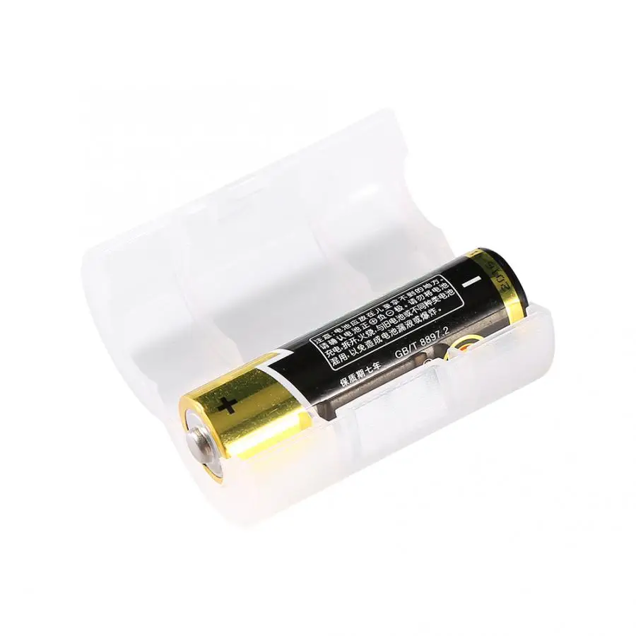 

Battery Storage Boxes 4 Pack AA to Size C Battery Adapters Switcher Converter Cases Box White