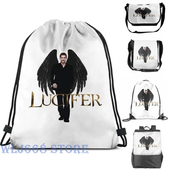 

Funny graphic print shoulder Bags women lucifer (5) Single shoulder backpack travel for men Gym Bag