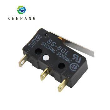 

Kee Pang 5PCS Micro SS-5GL Switch Mini Limit Switch For 3D Printer Switch Endstop Com-NC-NO 3Pin End Stop Switch Omron SS-5GL